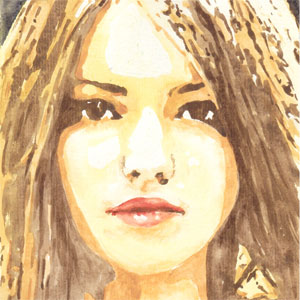 Nude Watercolor Portrait by erotic.color